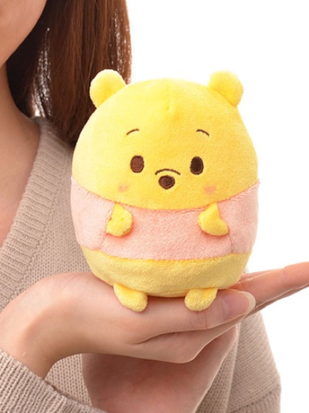 Winnie the Pooh Yellow & Pink Plush Toy for Small Pets